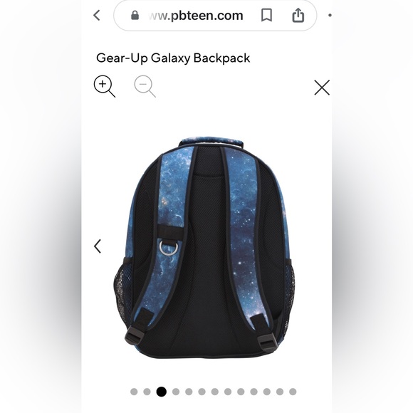 Pottery Barn Teen Kids School Backpack GALAXY Large NEW with Tags - Picture 2 of 9
